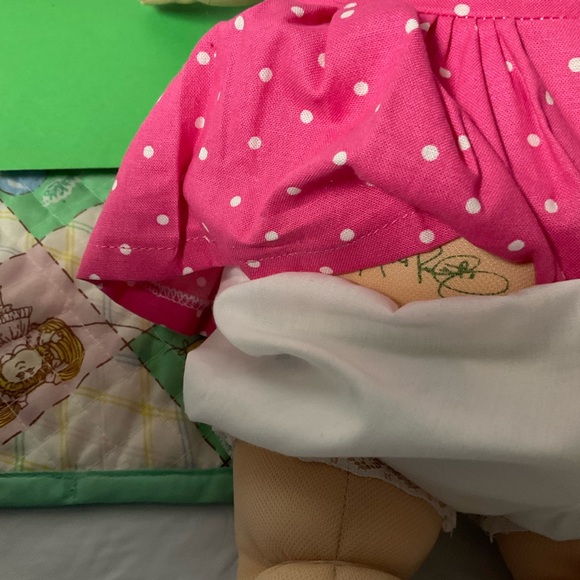 VTG Second Edition Cabbage Patch Kid Girl With Pacifier RARE Gray Eyes - Picture 10 of 11